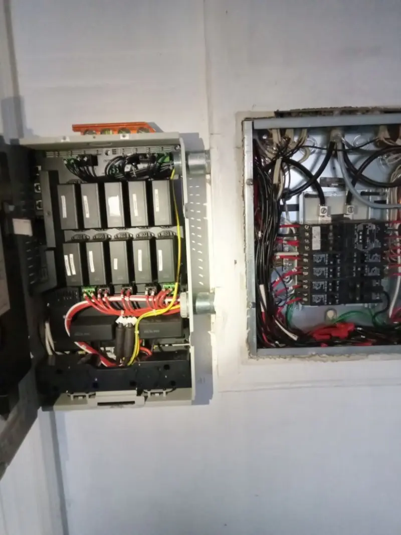 Electrical panel upgrade completed for Security Camera Wiring in Parlier